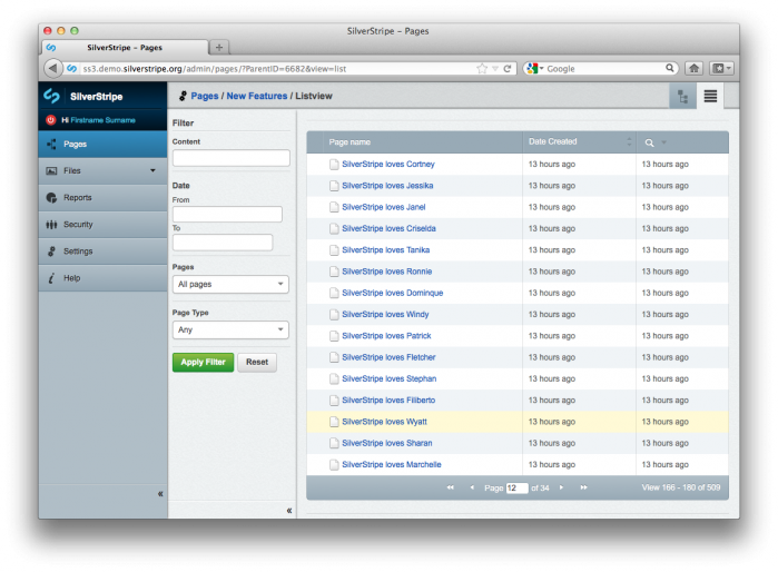 listview 509rows screenshot